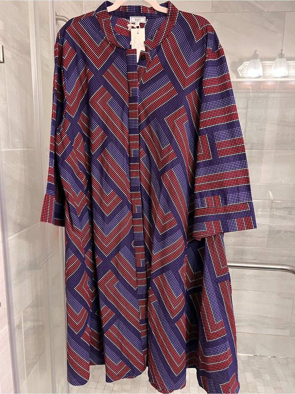 Zuri Kenya “Cutting Edge” Geometric Midi Dress